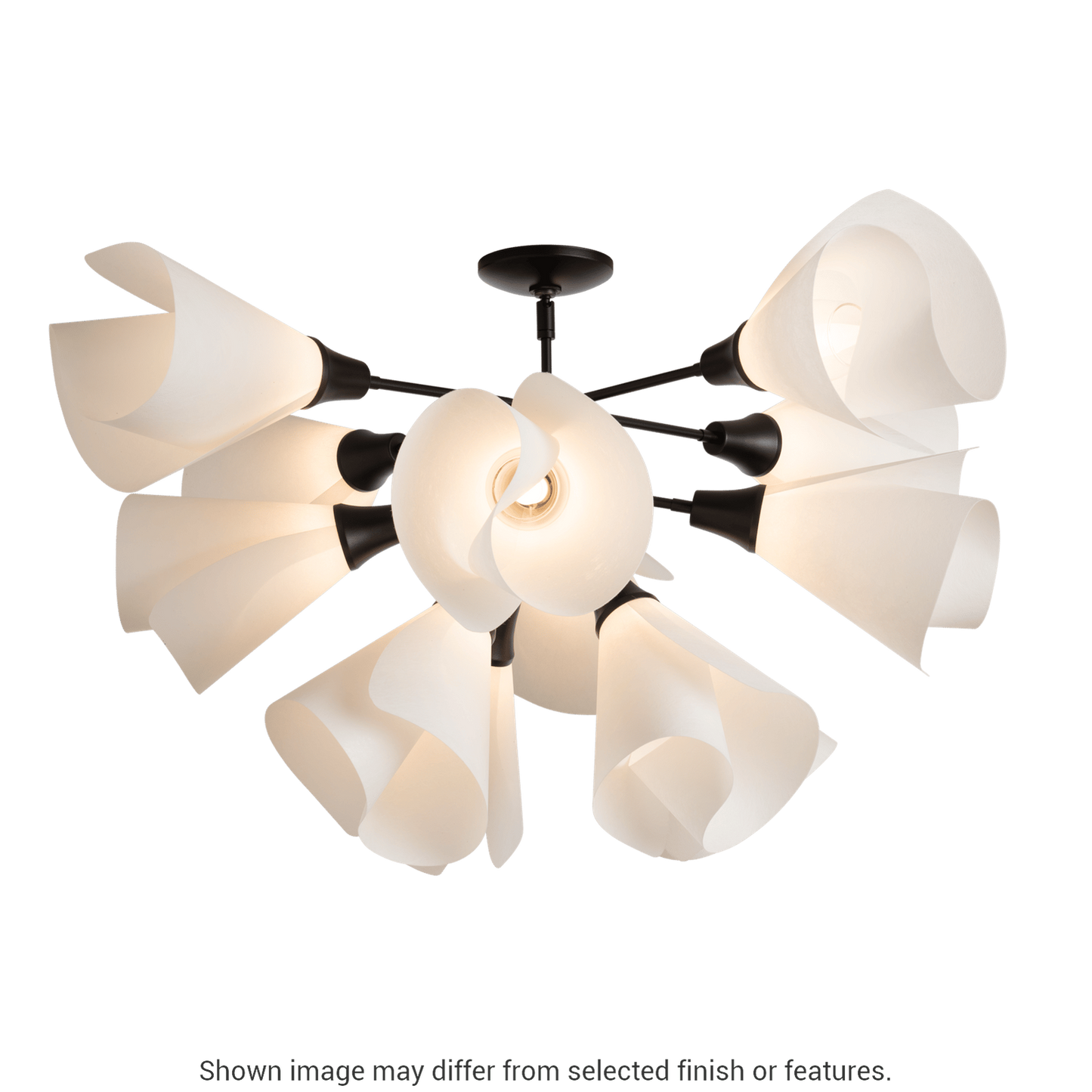 Mobius 12-Light Semi-Flush - White by Hubbardton Forge