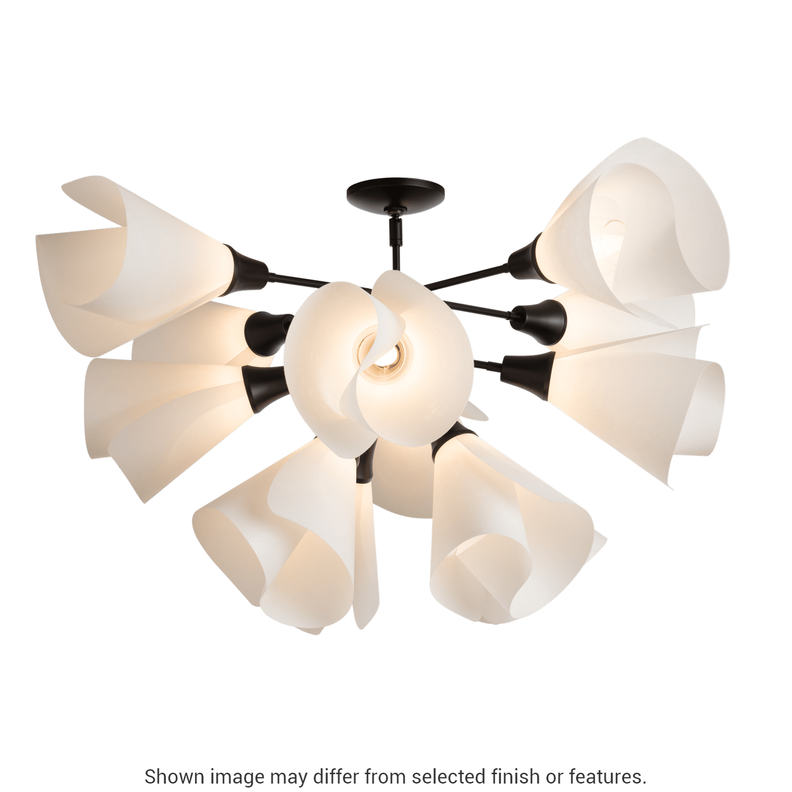Mobius 12-Light Semi-Flush - White by Hubbardton Forge