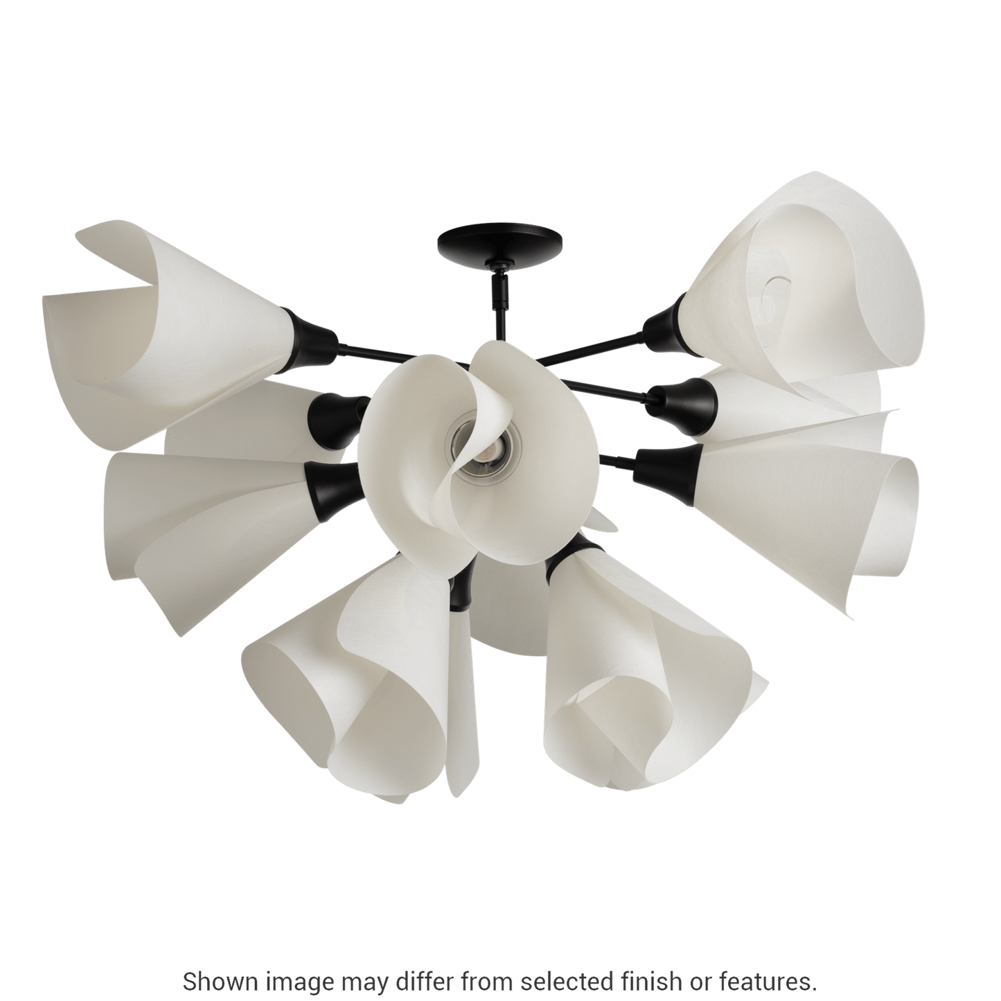 Mobius 12-Light Semi-Flush - White by Hubbardton Forge