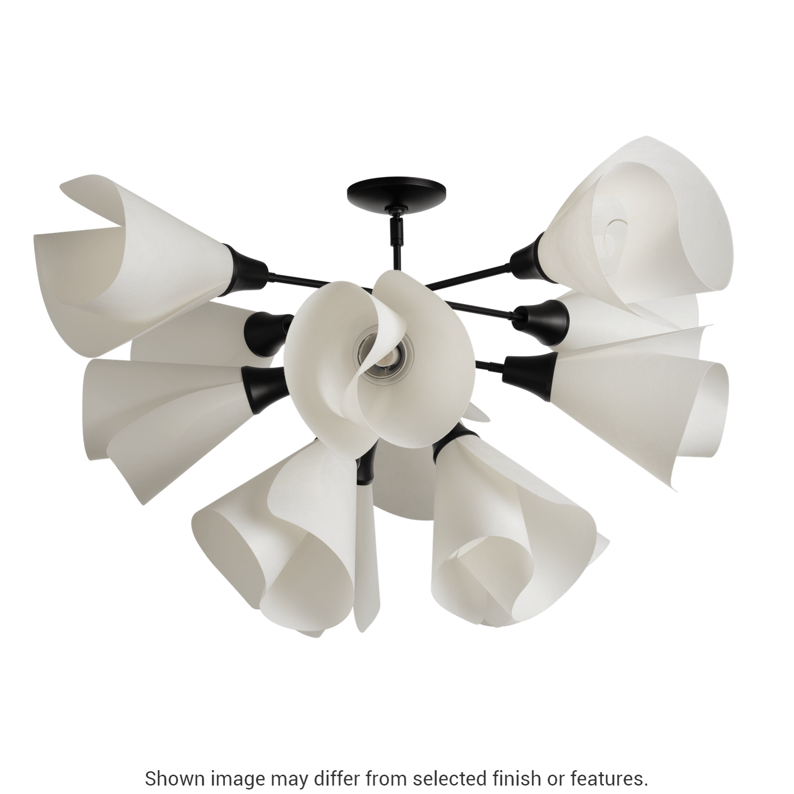Mobius 12-Light Semi-Flush - White by Hubbardton Forge
