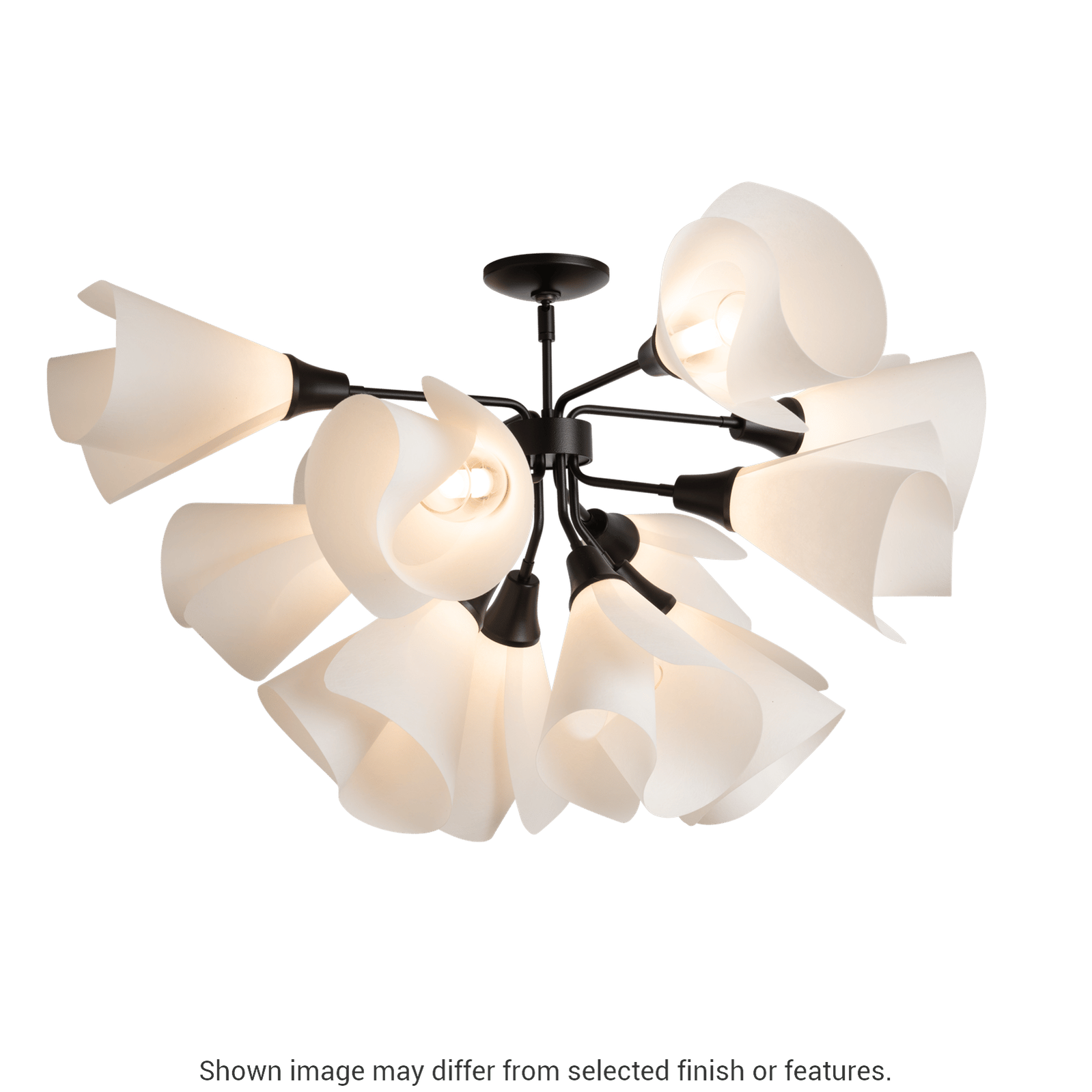 Mobius 12-Light Semi-Flush - White by Hubbardton Forge