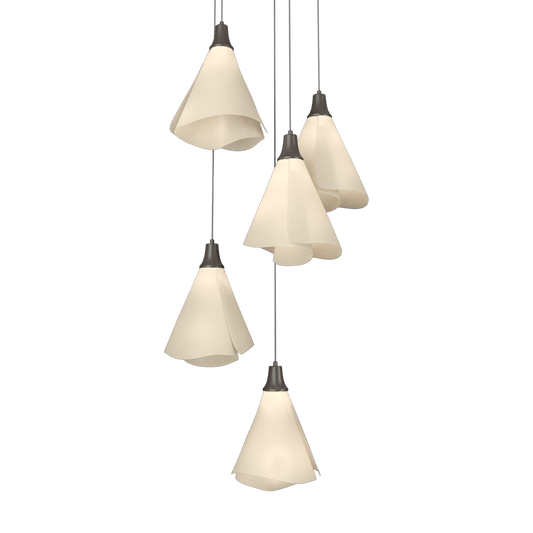 Mobius 5-Light Pendant - Dark Smoke by Hubbardton Forge