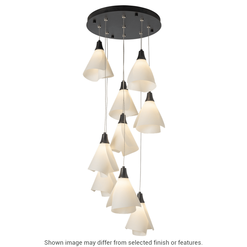 Mobius 9-Light Pendant - White by Hubbardton Forge