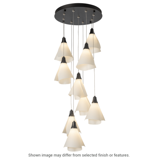 Mobius 9-Light Pendant - White by Hubbardton Forge