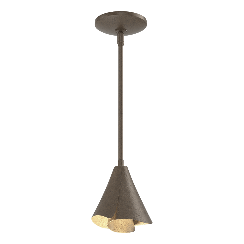 Mobius Steel Shade Mini Pendant - Bronze by Hubbardton Forge