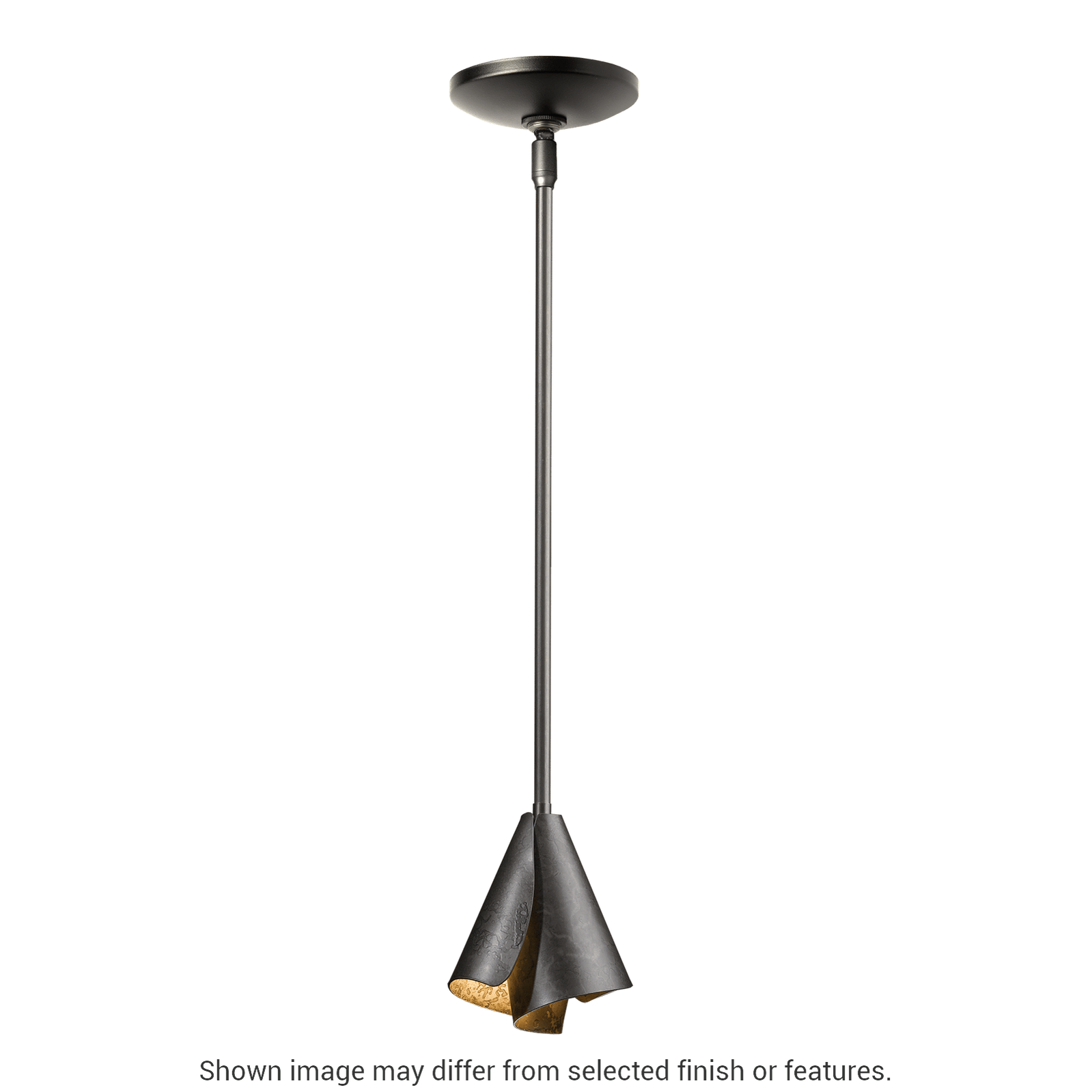 Mobius Steel Shade Mini Pendant - White by Hubbardton Forge