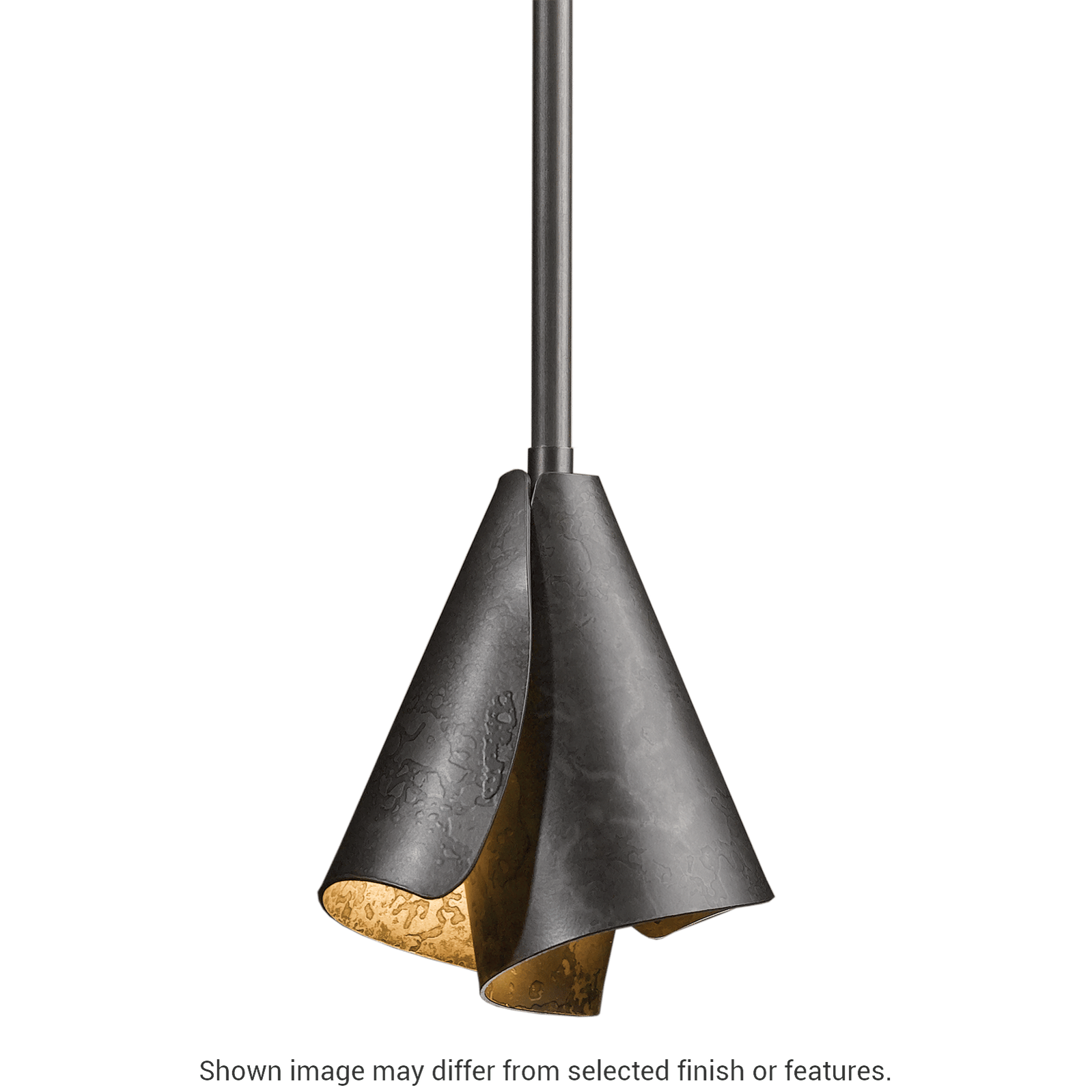 Mobius Steel Shade Mini Pendant - White by Hubbardton Forge