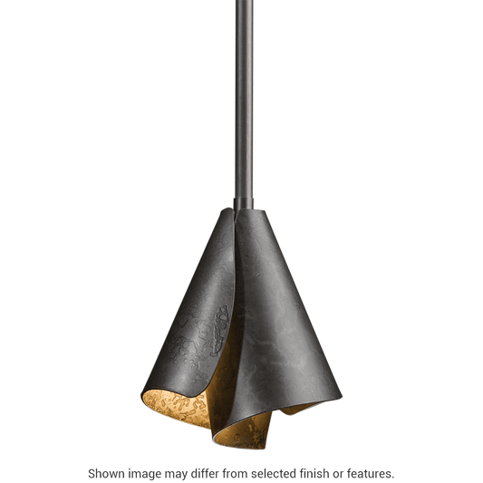 Mobius Steel Shade Mini Pendant - White by Hubbardton Forge