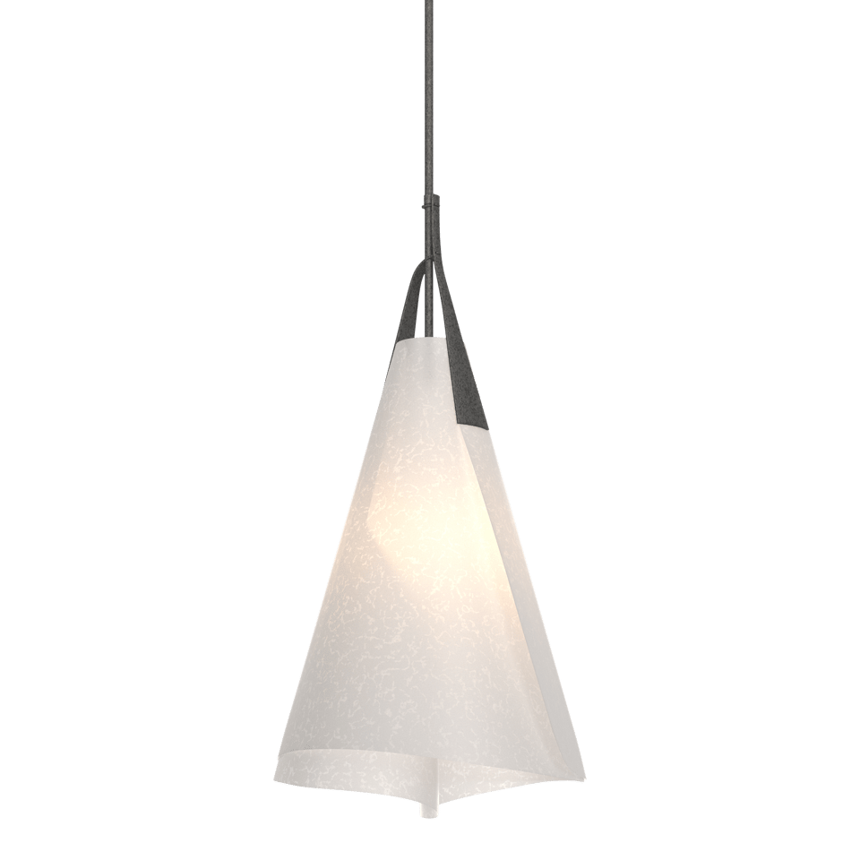 Mobius Tall Pendant - Natural Iron by Hubbardton Forge