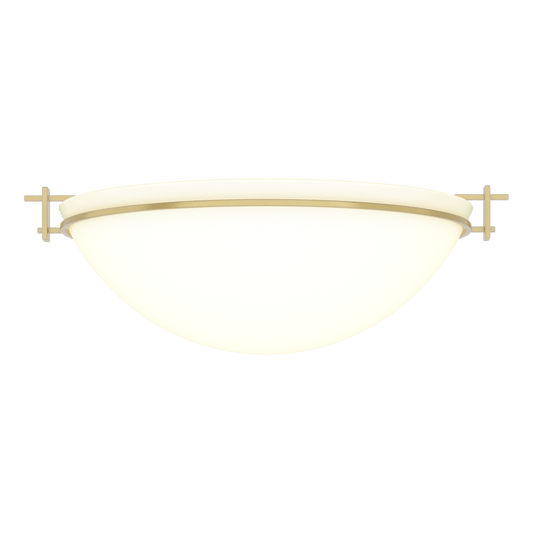 Moonband Large Semi-Flush - Modern Brass - Opal Glass by Hubbardton Forge