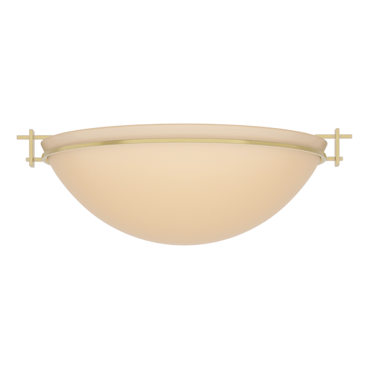 Moonband Large Semi-Flush - Modern Brass - Sand Glass by Hubbardton Forge