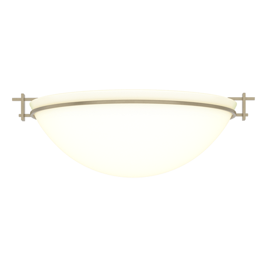 Moonband Large Semi-Flush - Soft Gold - Opal Glass by Hubbardton Forge