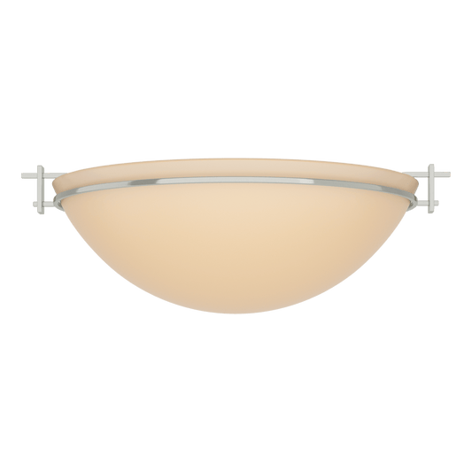Moonband Large Semi-Flush - Sterling - Sand Glass by Hubbardton Forge