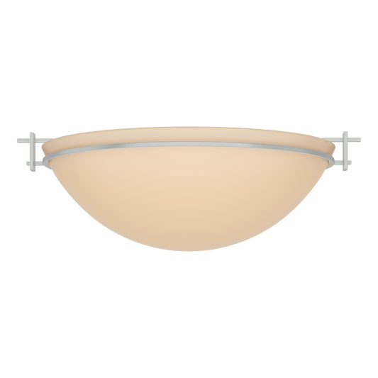 Moonband Large Semi-Flush - Vintage Platinum - Sand Glass by Hubbardton Forge