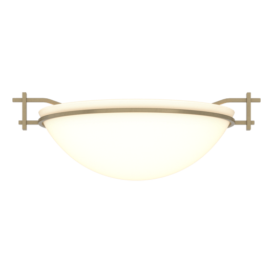 Moonband Semi-Flush - Soft Gold - Opal Glass by Hubbardton Forge