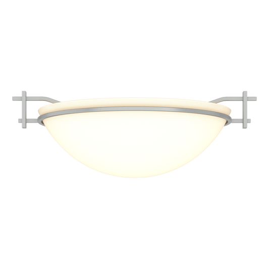 Moonband Semi-Flush - Vintage Platinum - Opal Glass by Hubbardton Forge