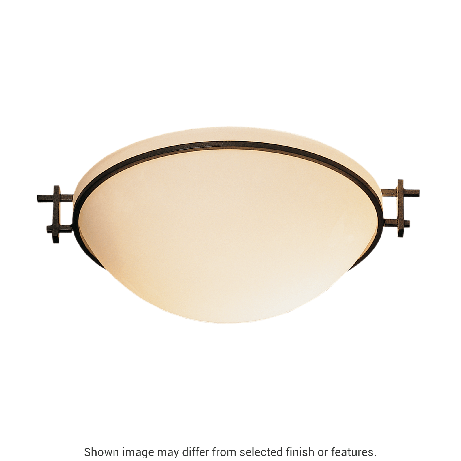 Moonband Semi-Flush - White - Opal Glass by Hubbardton Forge
