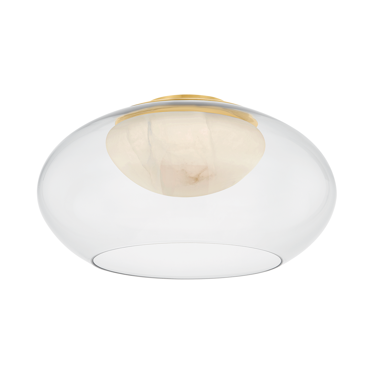 Moore Large Flush Mount - Aged Brass by Hudson Valley Lighting