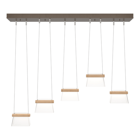 More Cowbell LED Pendant - Bronze - Clear Glass by Hubbardton Forge