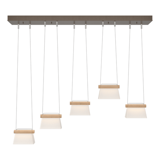 More Cowbell LED Pendant - Bronze - Clear with Frost Glass by Hubbardton Forge