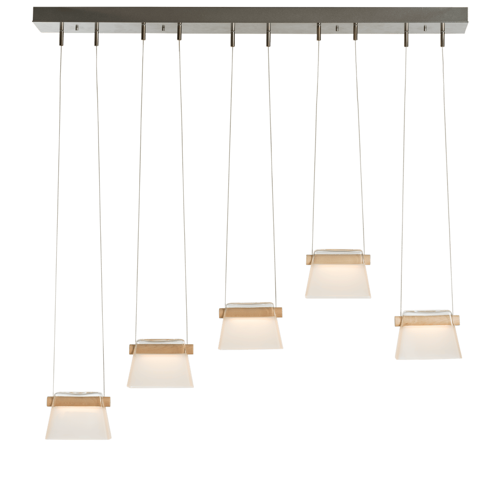 More Cowbell LED Pendant - Vintage Platinum - Clear with Frost Glass by Hubbardton Forge