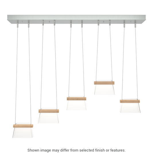 More Cowbell LED Pendant - White - Clear Glass by Hubbardton Forge