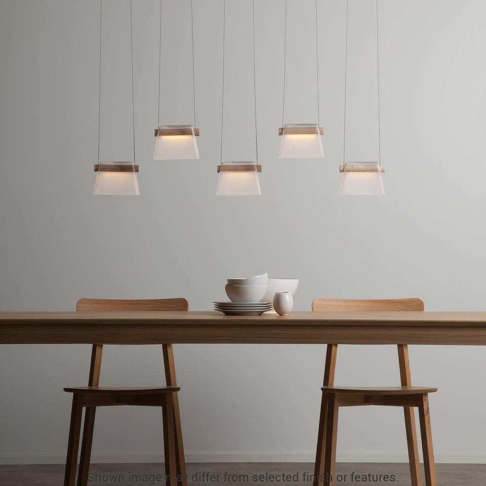 More Cowbell LED Pendant - White - Clear with Frost Glass by Hubbardton Forge