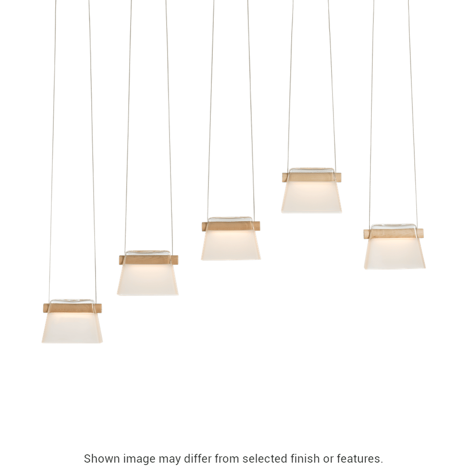 More Cowbell LED Pendant - White - Clear with Frost Glass by Hubbardton Forge