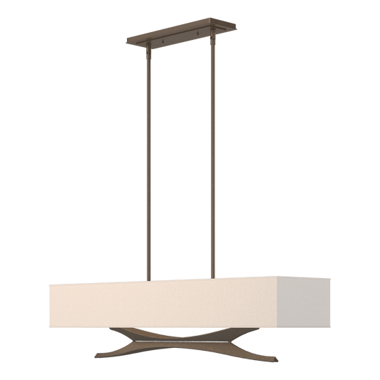 Moreau Pendant - Bronze - Flax Shade by Hubbardton Forge