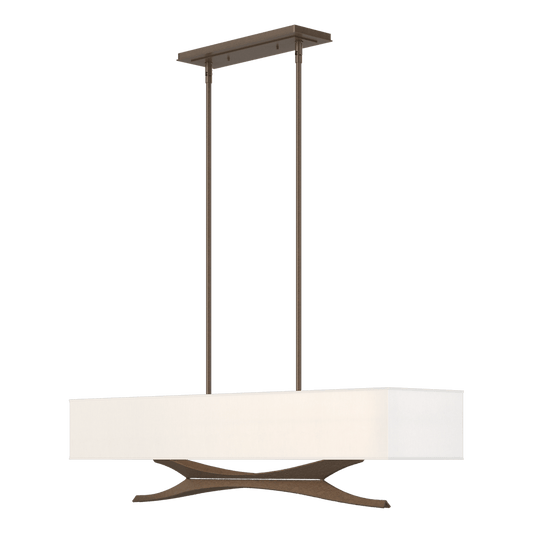 Moreau Pendant - Bronze - Natural Anna Shade by Hubbardton Forge