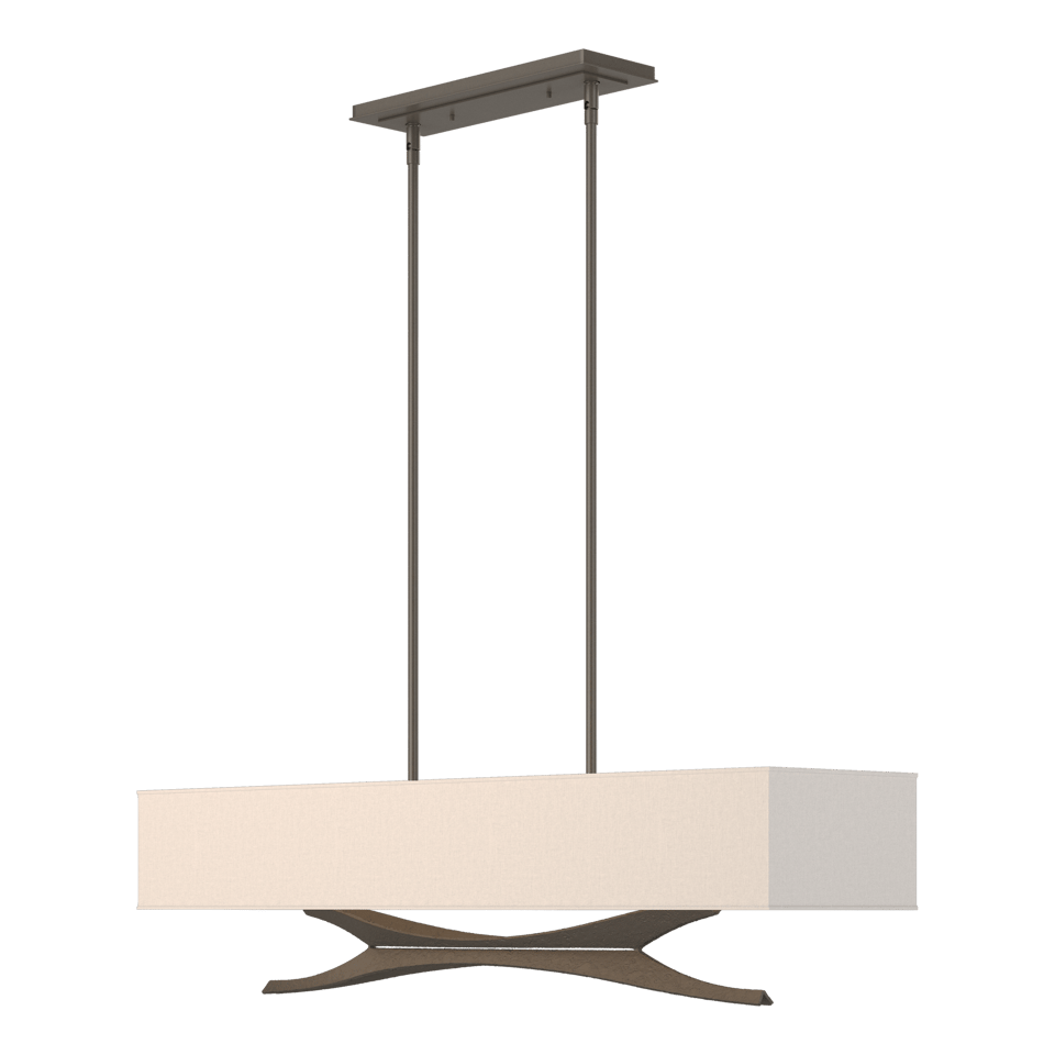 Moreau Pendant - Dark Smoke - Flax Shade by Hubbardton Forge