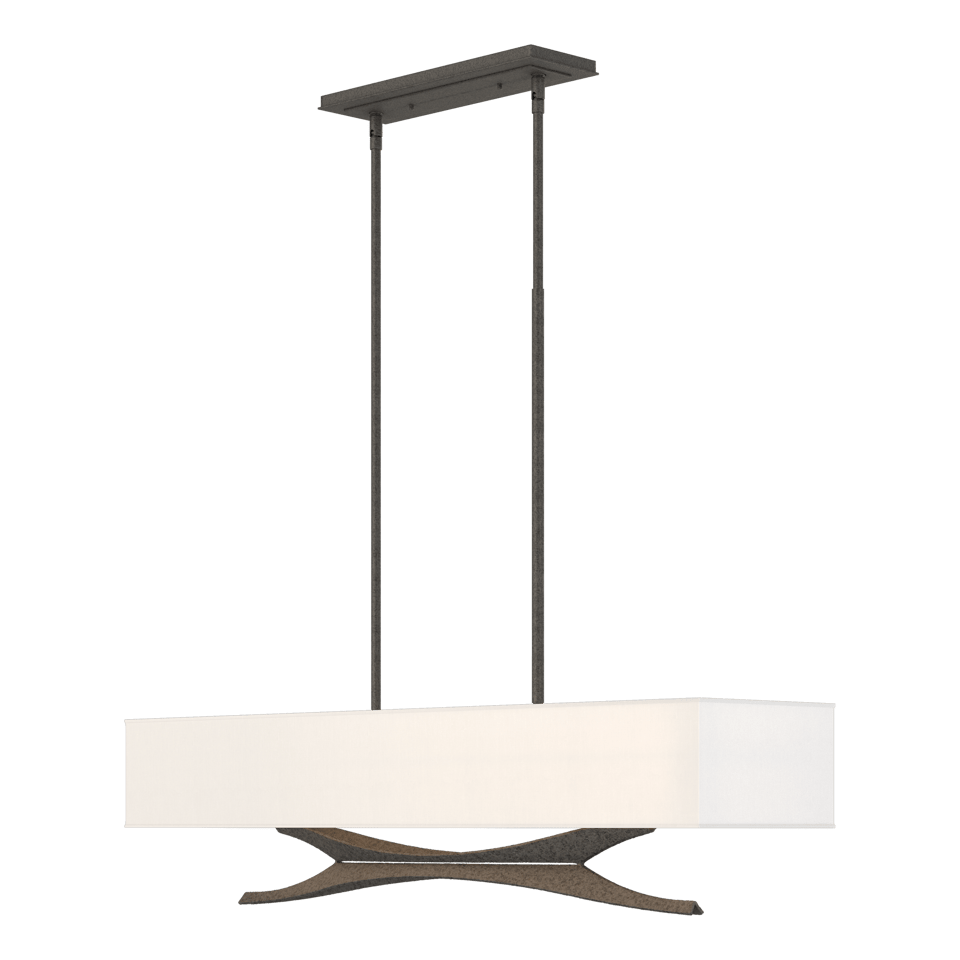 Moreau Pendant - Natural Iron - Natural Anna Shade by Hubbardton Forge