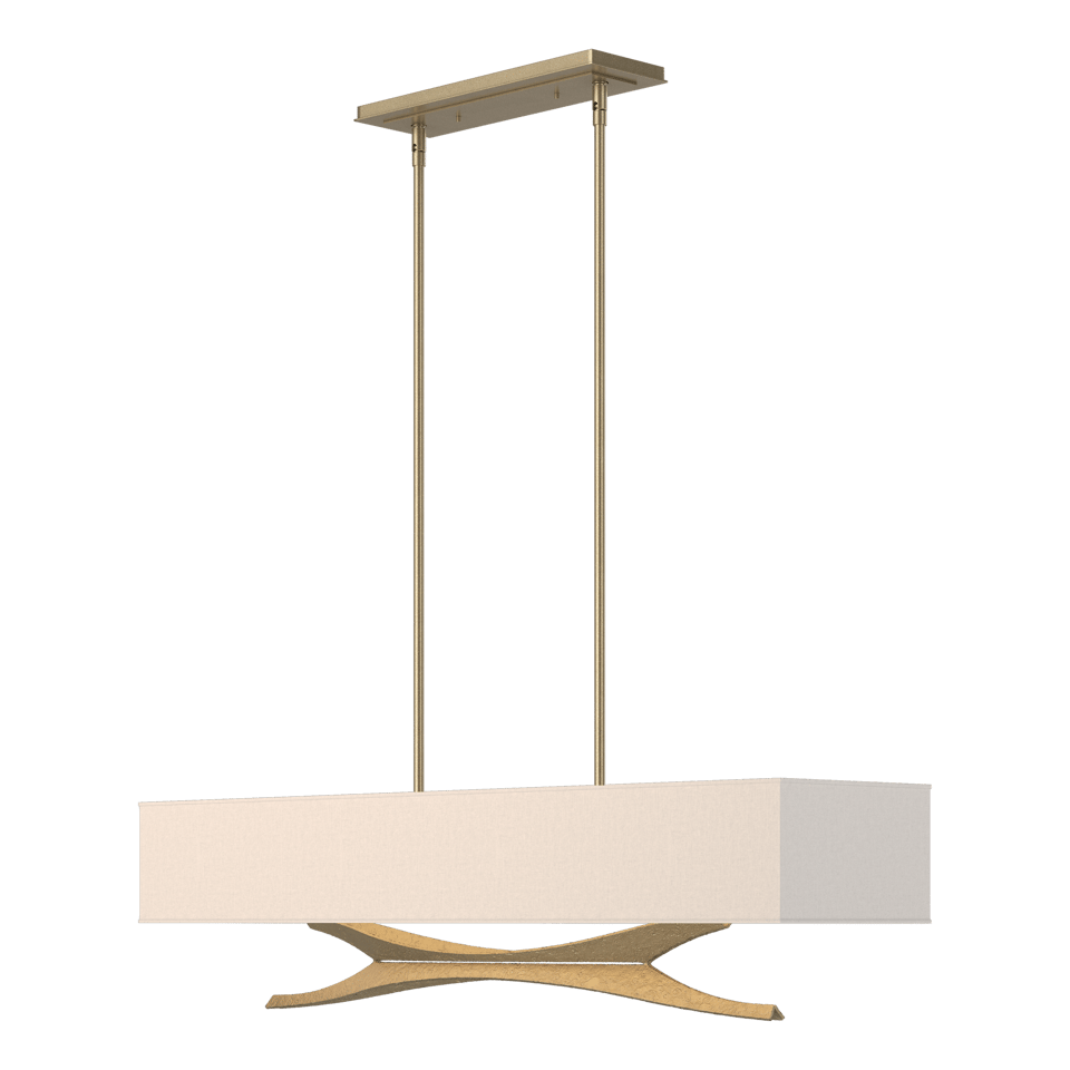 Moreau Pendant - Soft Gold - Flax Shade by Hubbardton Forge