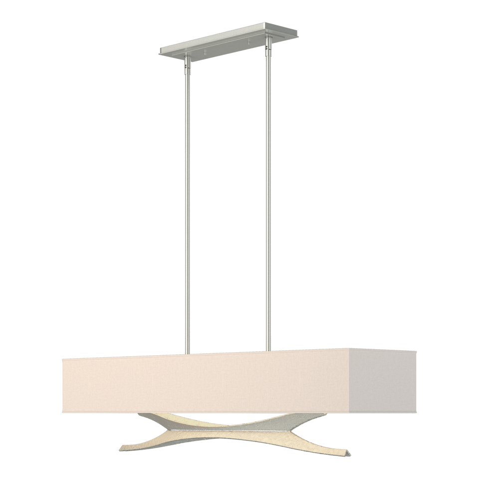 Moreau Pendant - Vintage Platinum - Flax Shade by Hubbardton Forge