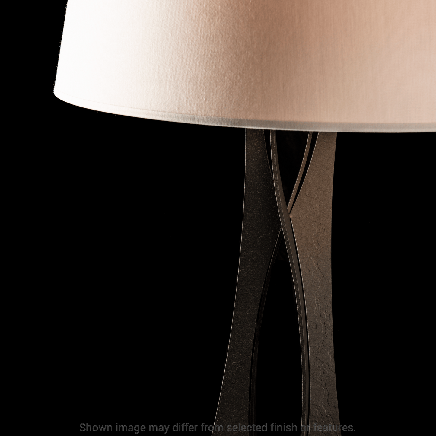 Moreau Tall Table Lamp - White - Natural Anna Shade by Hubbardton Forge