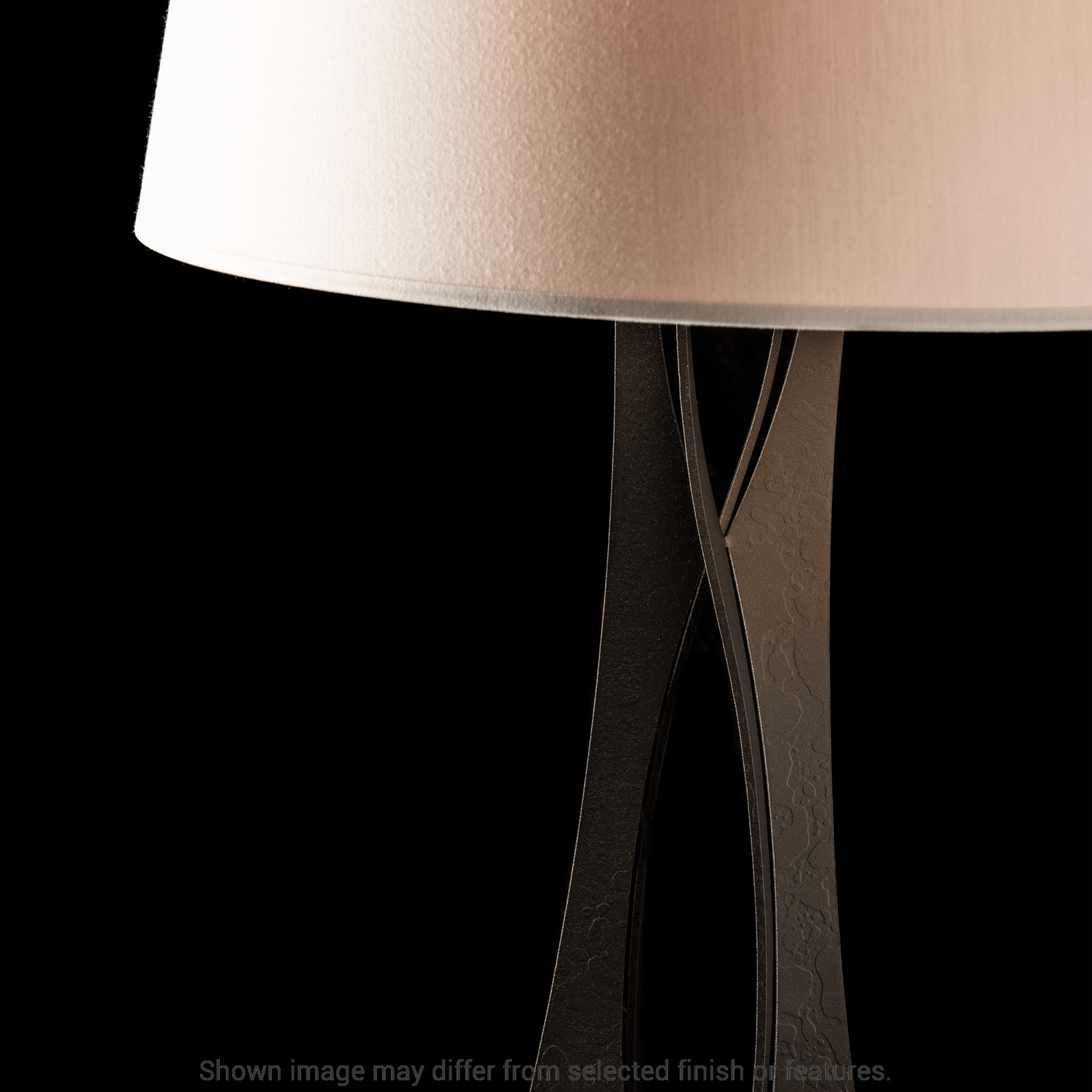 Moreau Tall Table Lamp - White - Natural Anna Shade by Hubbardton Forge