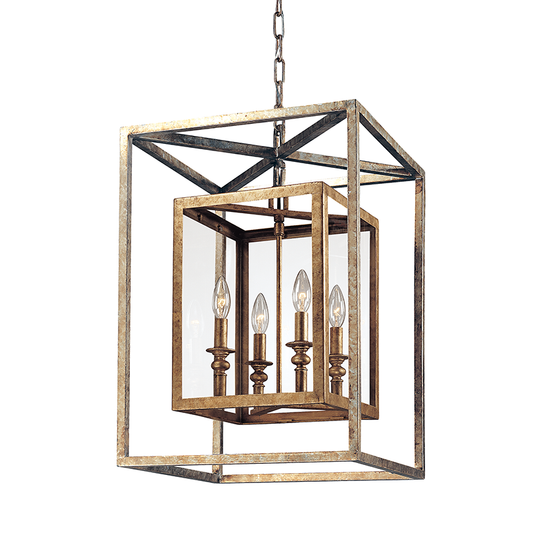 Morgan Lantern - 4-Light - Gold Silver Leaf - Troy Lighting F9994-GS