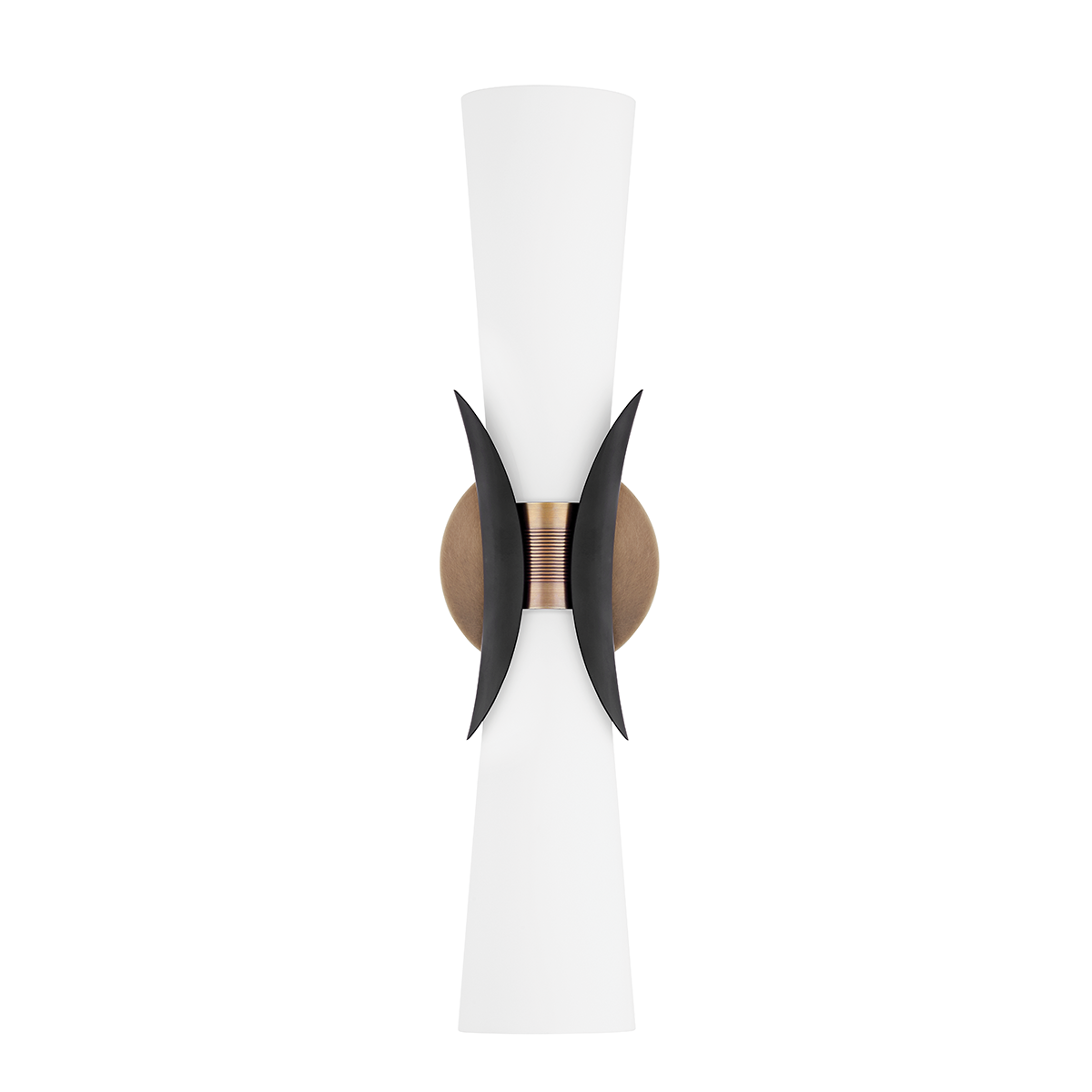 Muncie Wall Sconce - 2-Light - Patina Brass/Soft Black - Troy Lighting B2102-PBR/SBK