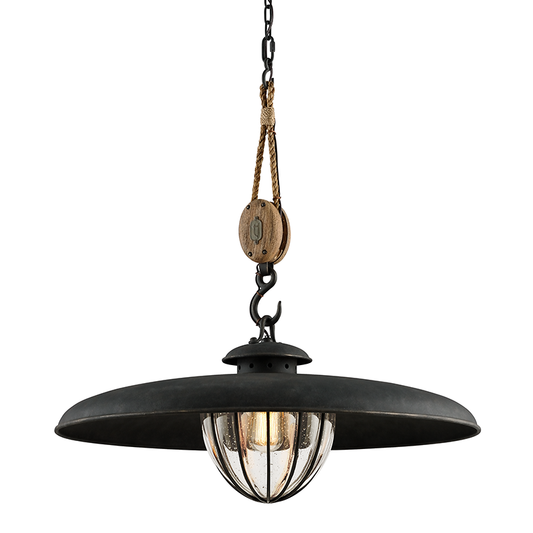 Murphy Pendant - 1-Light - Forged Iron - Troy Lighting F4907-FOR