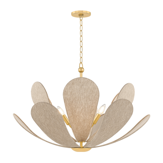 Nadine Chandelier - 6-Light - Aged Brass - Mitzi H1024806-AGB