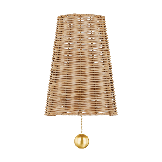 Naida Wall Sconce - 1-Light - Aged Brass - Mitzi H857101-AGB