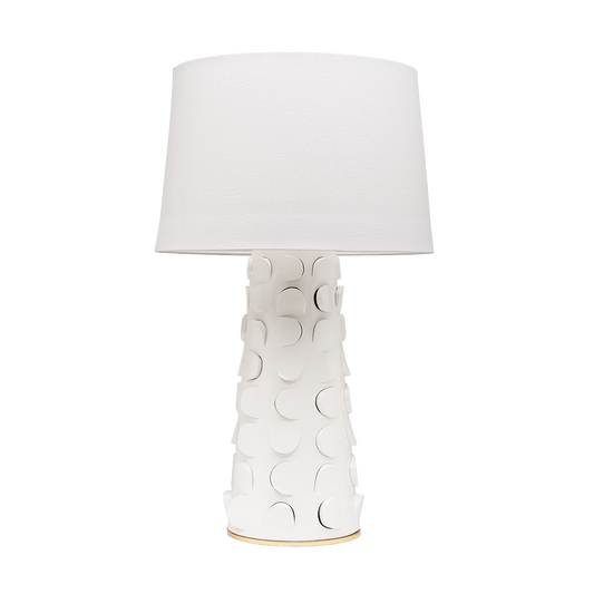 Naomi Table Lamp - White Lustro/Gold Leaf Combo - Mitzi HL335201-WH/GL