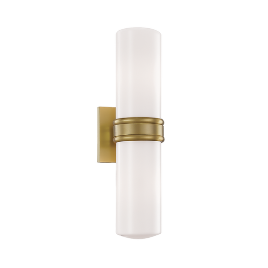Natalie Wall Sconce - 2-Light - Aged Brass - Mitzi H328102-AGB