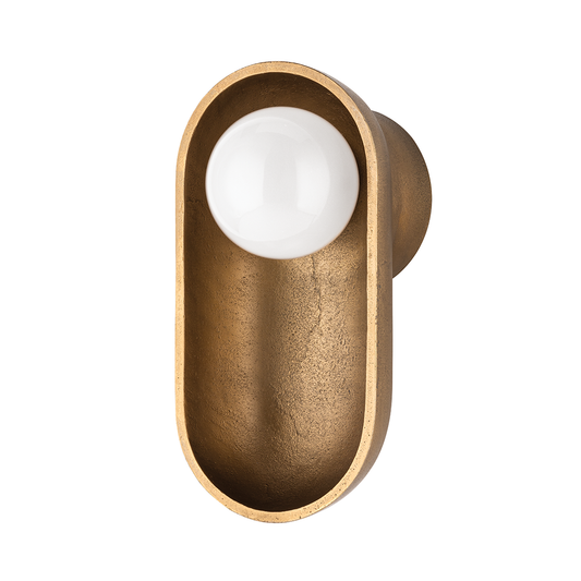 Nathan Wall Sconce - Aged Brass by Hudson Valley Lighting