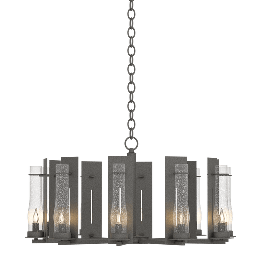 New Town 10-Arm Chandelier - Natural Iron by Hubbardton Forge
