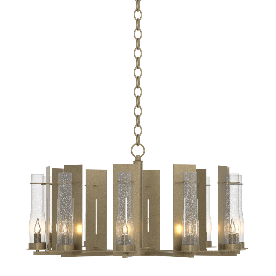 New Town 10-Arm Chandelier - Soft Gold by Hubbardton Forge