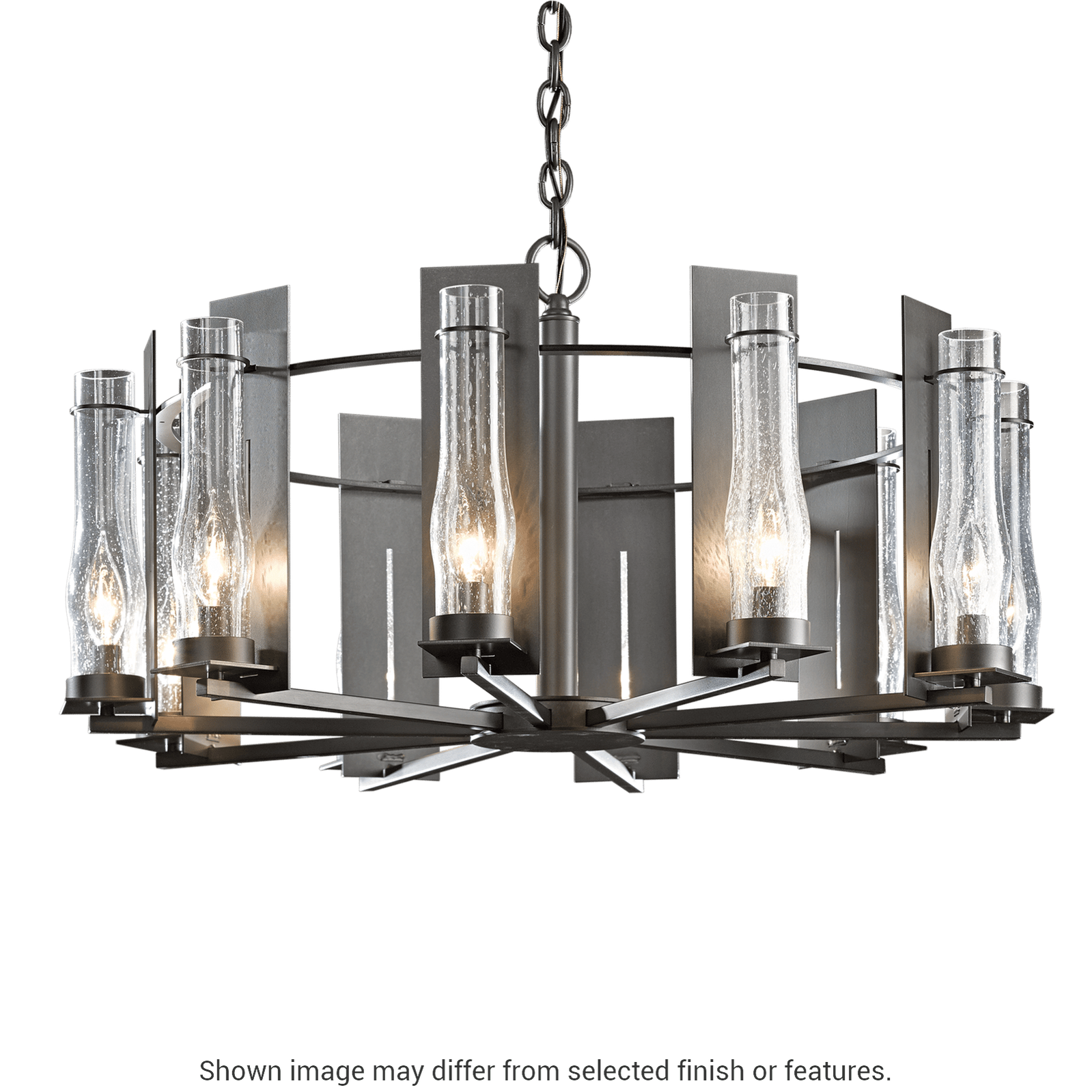 New Town 10-Arm Chandelier - White by Hubbardton Forge