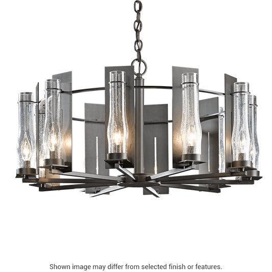 New Town 10-Arm Chandelier - White by Hubbardton Forge