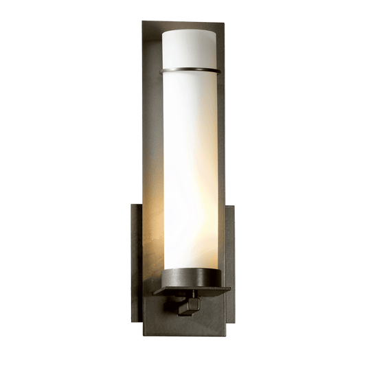New Town Sconce - Dark Smoke - Opal Glass by Hubbardton Forge