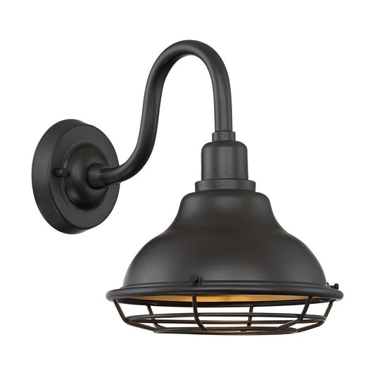 Newbridge - 1 Light Sconce with- Dark Bronze and Gold Finish - Satco 60-7011